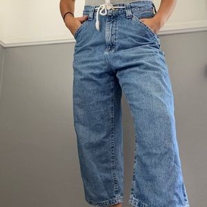 Capri styled denim jeans
